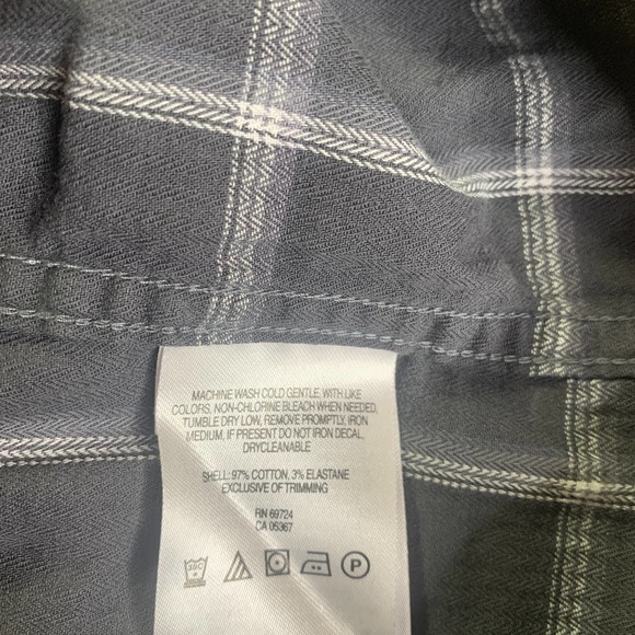 Columbia Mens Shirt Size Medium Gray Checkered Long‎ Sleeves Button Down Pocket - Picture 9 of 9